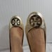 Tory Burch Mini Travel Flat Gold Sz 9.5 M