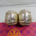 Tory Burch Mini Travel Flat Gold Sz 9.5 M