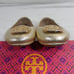 Tory Burch Mini Travel Flat Gold Sz 9.5 M