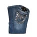 Miss Me Capris Womens Jeans 28 22 JP5810P Embroidered Studded Rhinestones Blue