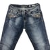 Miss Me Capris Womens Jeans 28 22 JP5810P Embroidered Studded Rhinestones Blue
