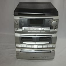 Memorex AM/FM PLL Stereo Radio 3CD Changer Double Cassette Player Model 9199M