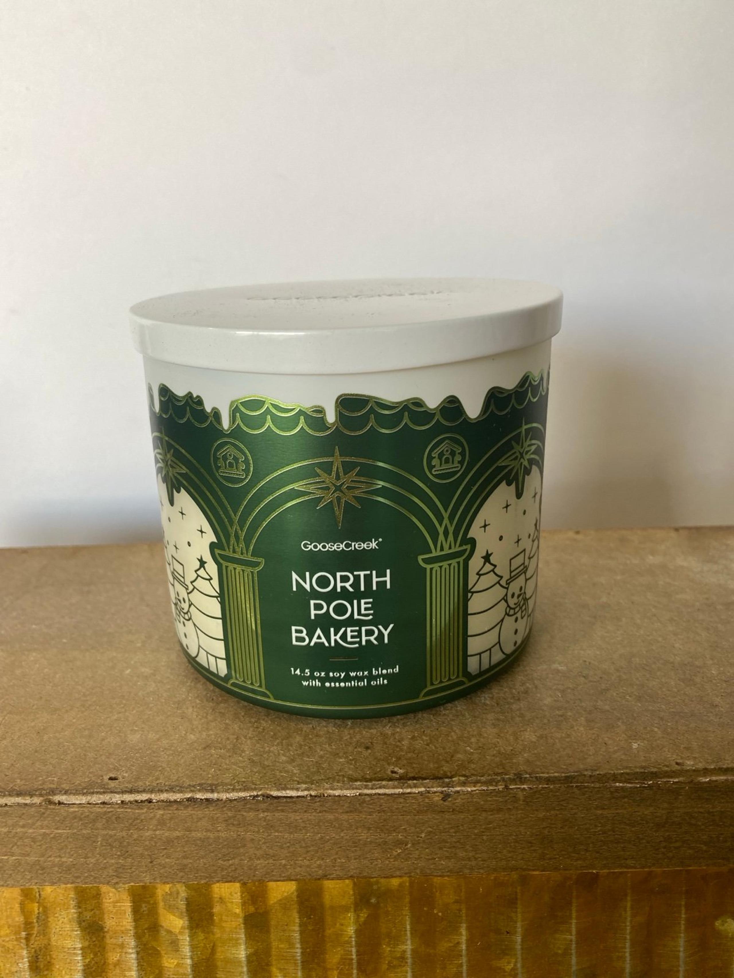 Goose Creek North Pole Bakery (Gingerbread)  3 wick Candle w/Essential Oils