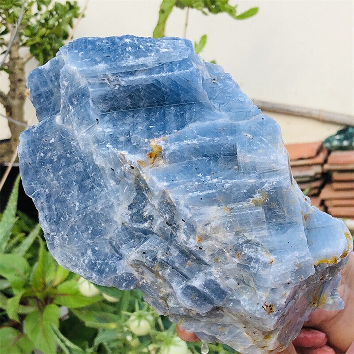 6.3LB Natural Blue Calcite Quartz Crystal Gemstone Raw Mineral Specimen Healing
