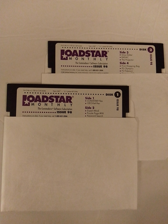 Commodore 64 / 128 Loadstar Monthly Software Issue # 98 - Vintage Software