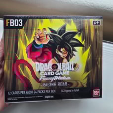 Dragon Ball Z Fusion World Ragin Roar sealed box.