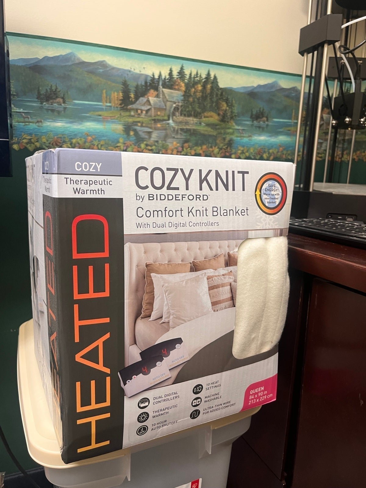 Biddeford Blankets Comfort Knit Electric Heated Blanket with Digital Controller,