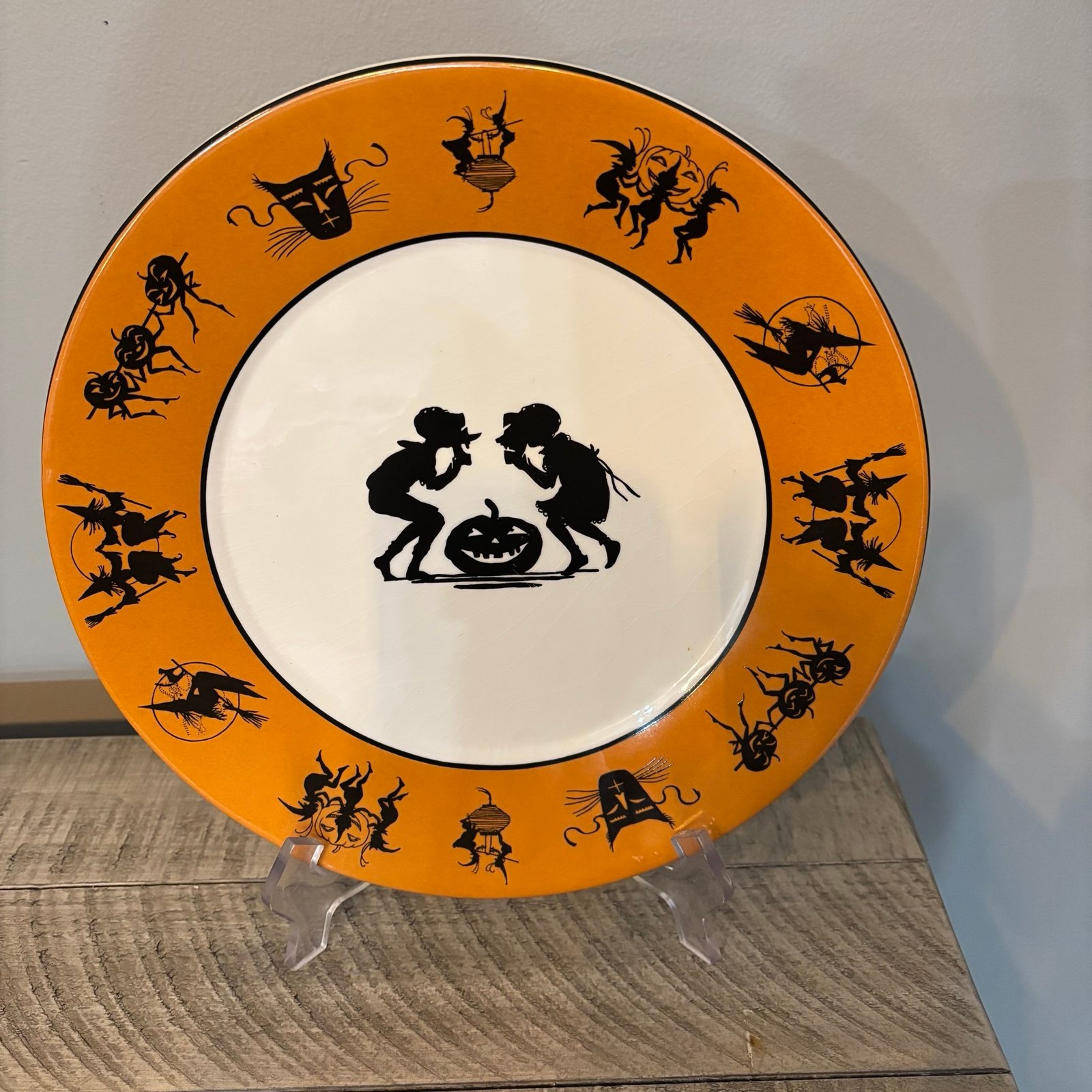 Retired Bethany Lowe Hobgoblins Halloween Dinner plate Bruce Elsass Collection