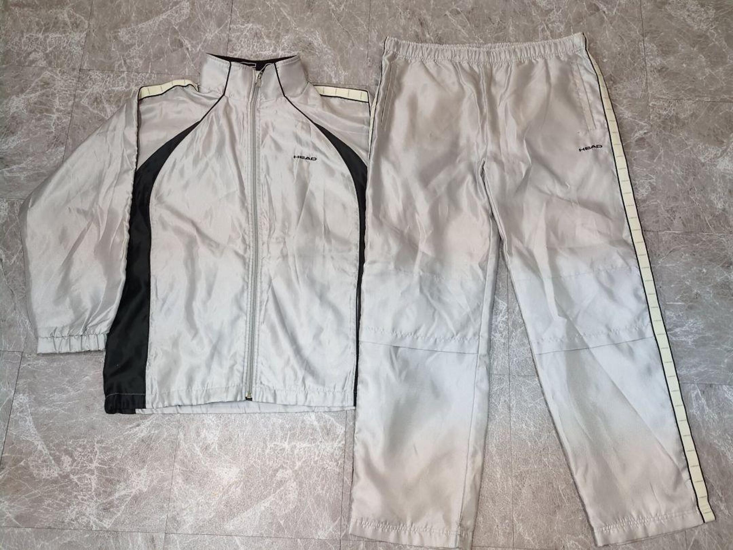 00s HEAD Tech Silver Nylon Tracksuit Set-up