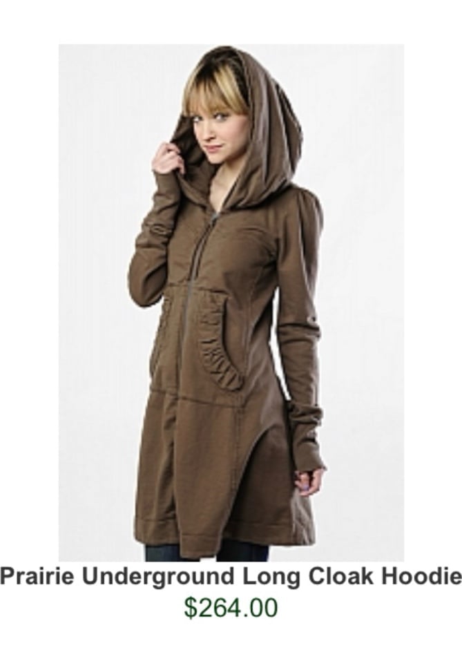 Rare Prairie Underground Cloaked Hoodie-Long-Stylish warm-durable. Victorian