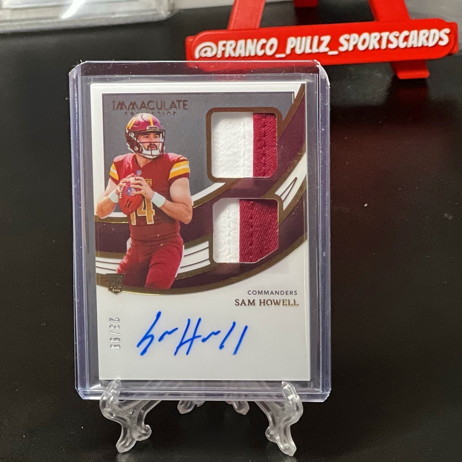 sam howell rookie patch auto /99 Immaculate