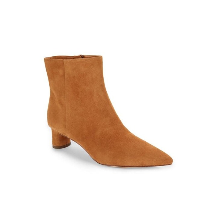 NEW VINCE Fitz TAN Suede Ankle Boots SIZE 5