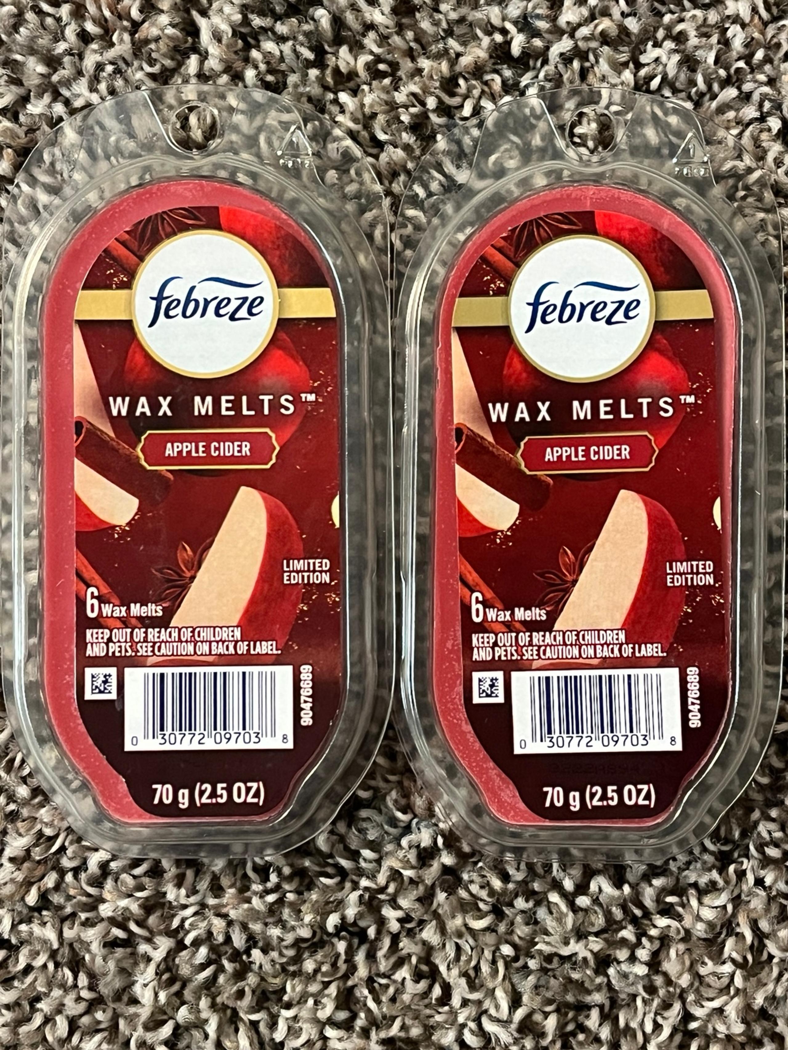 Febreze Apple Cider Wax Melts home fragrance 2 packs New