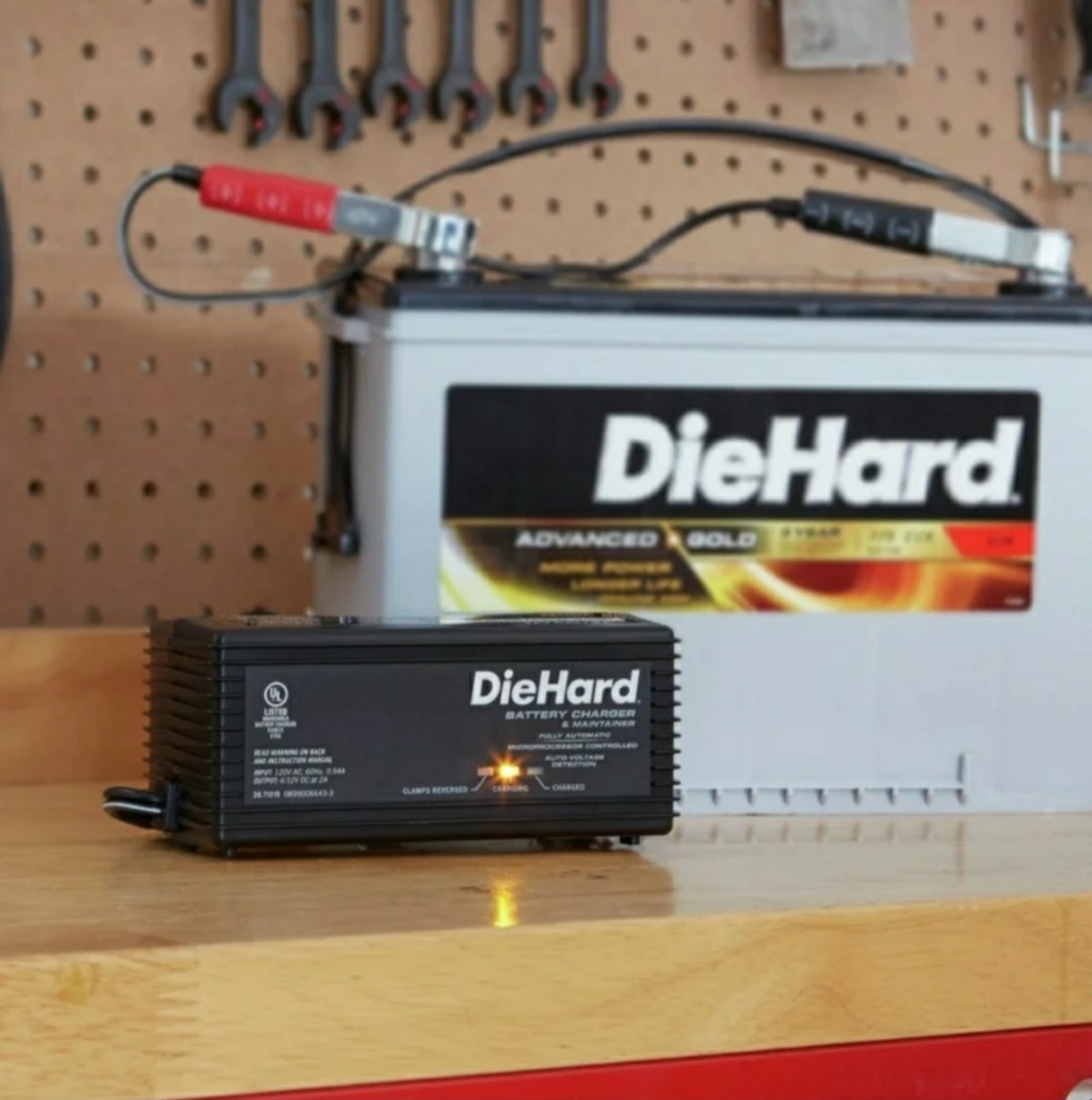 New DieHard 71219 6/12V Shelf Smart Battery Charger and 2A Maintainer