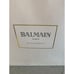 Balmain White Paper Gift Shopping Bag with Rope Handle L 20.7 x D 8 x H 16.5