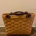 Longaberger 2001 Boardwalk Good Ol Summertime Basket Tote Purse Bag Combo