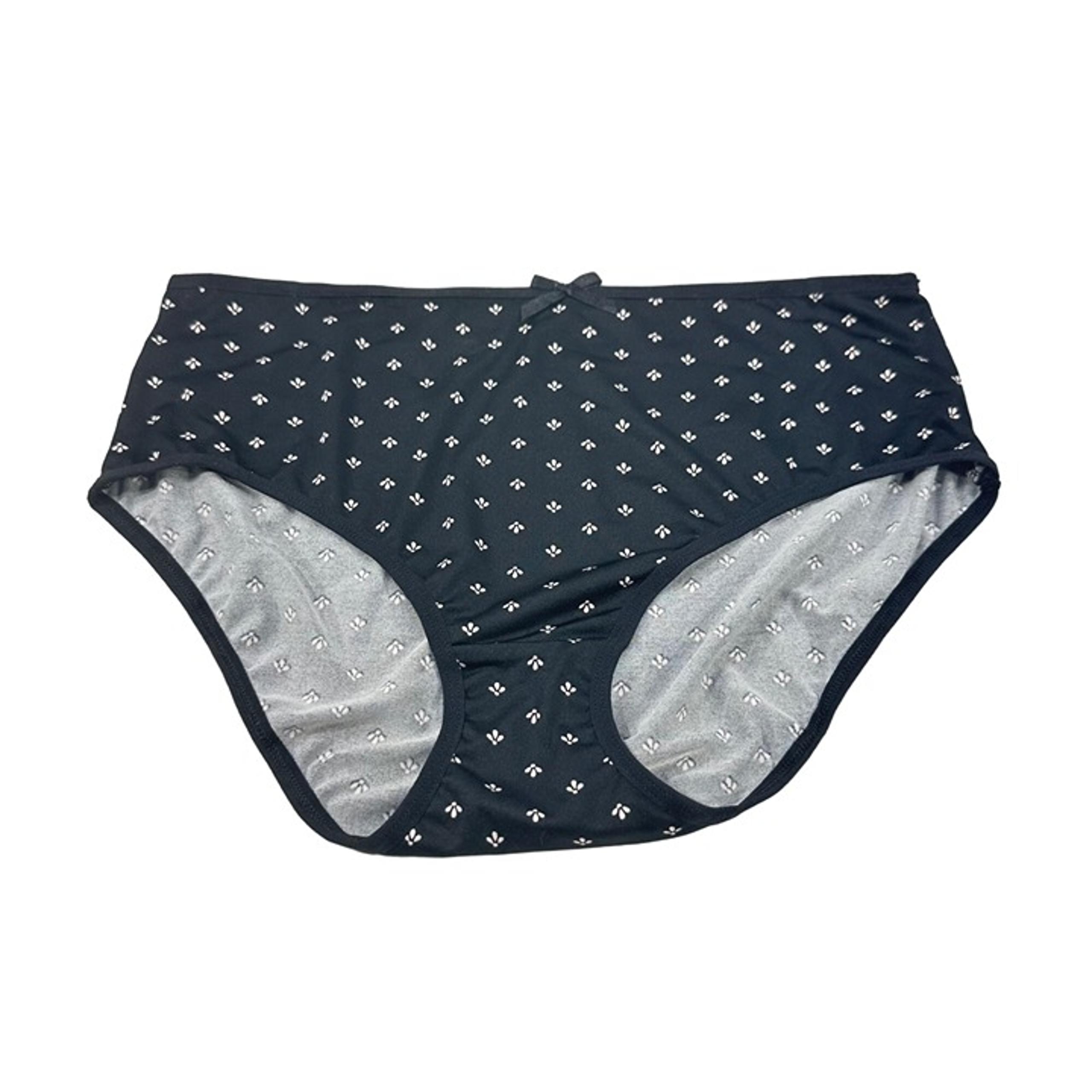 Laura Ashley Women's Size XL Panty Brief High Waist Black White New Without Tags