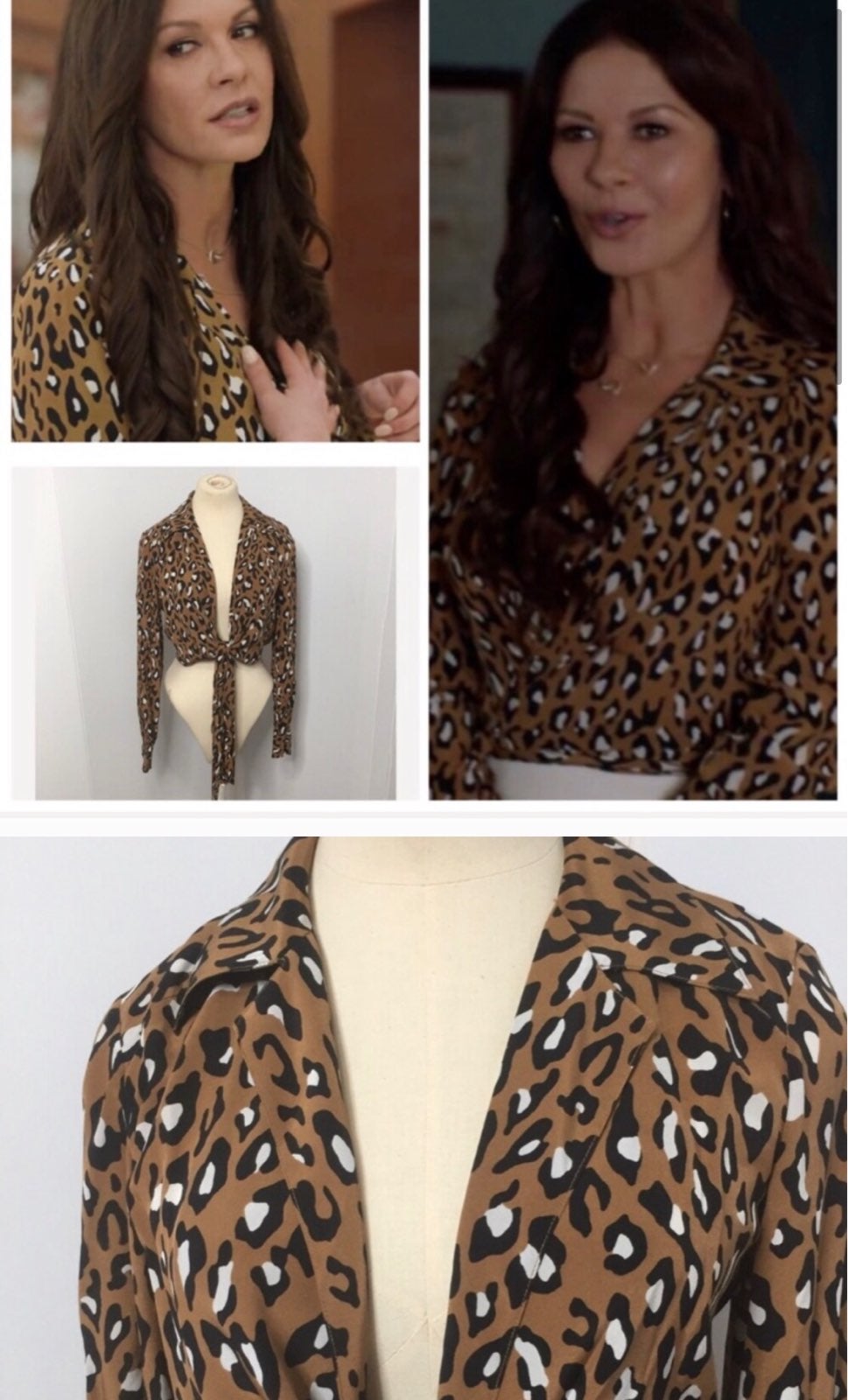 diane von furstenberg animal print blouse