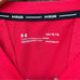 Under Armour Red and White Sports Dry Wick Short Sleeve Shirt