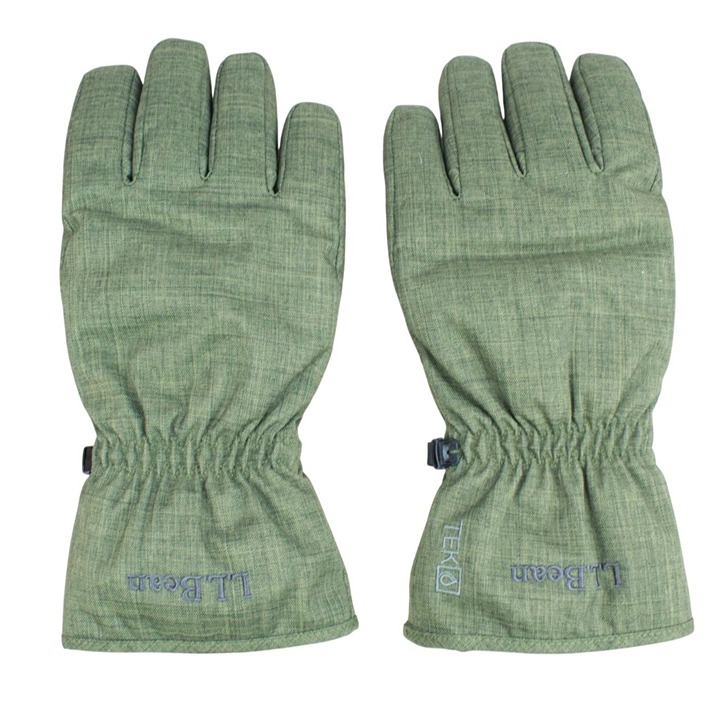 LL Bean Women's Baxter State Gloves Waterproof Green Size Medium