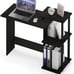 Efficient Home Laptop Notebook Computer Desk with Square Shelves, Espresso/Black