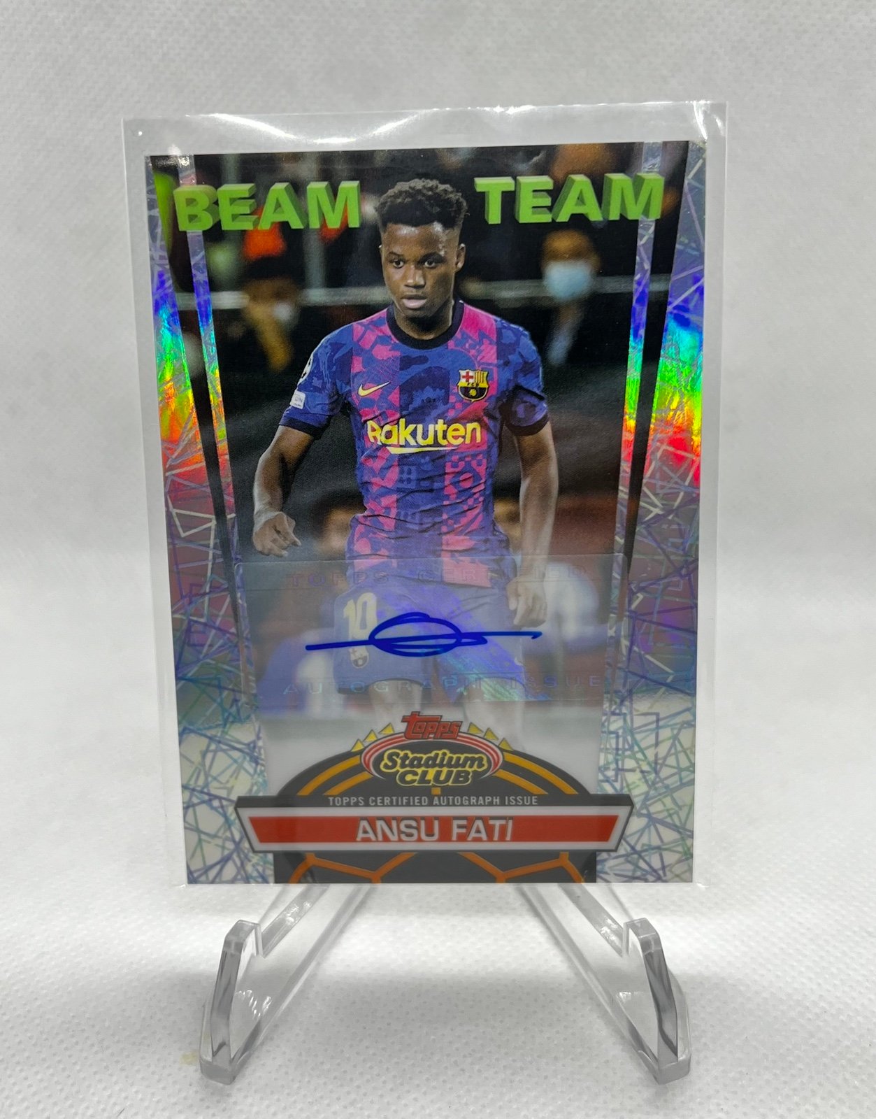 Ansu Fati Autographed Card