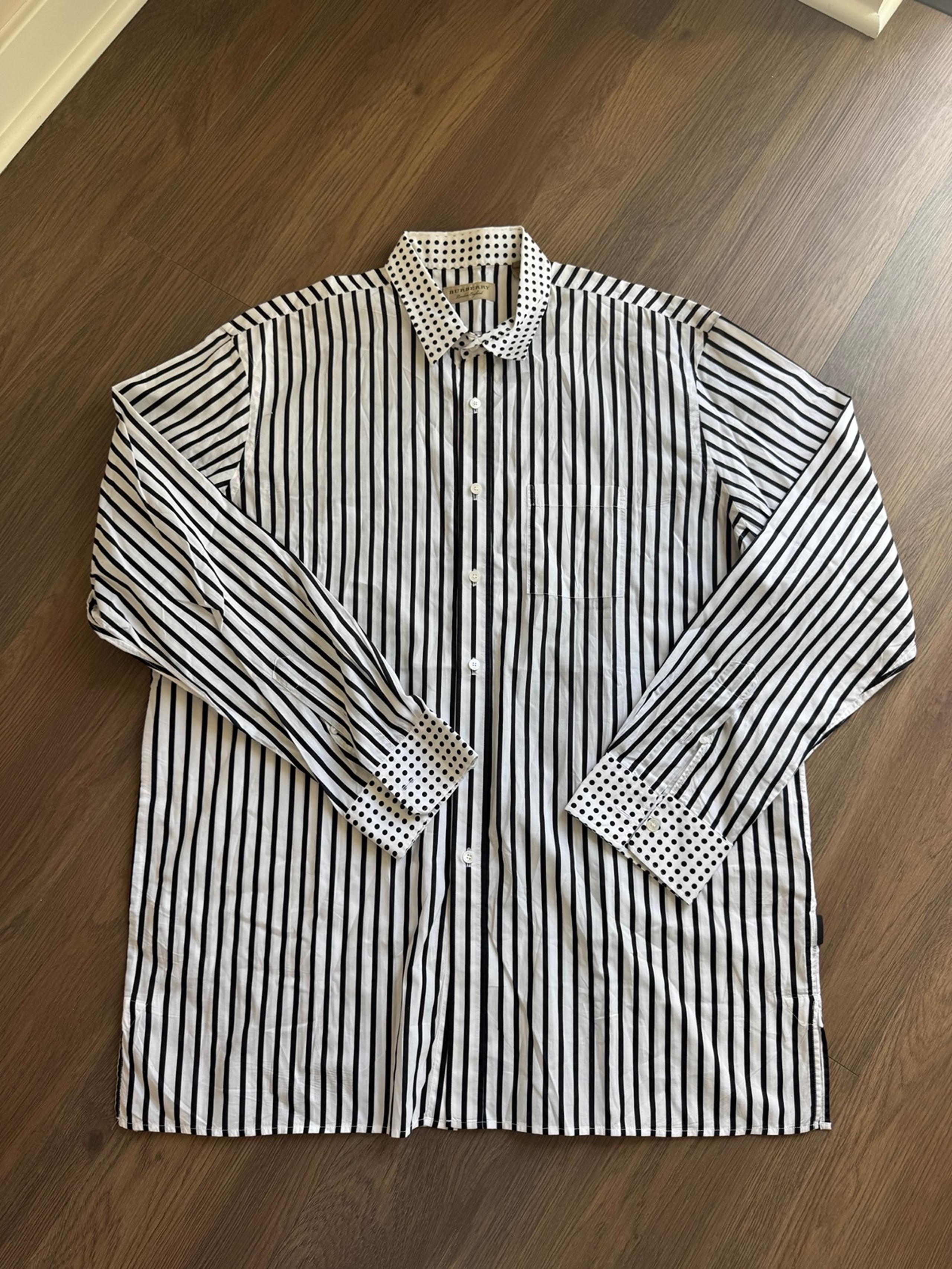 Mens authentic Burberry button front dress shirt sz XXXL NWOT
