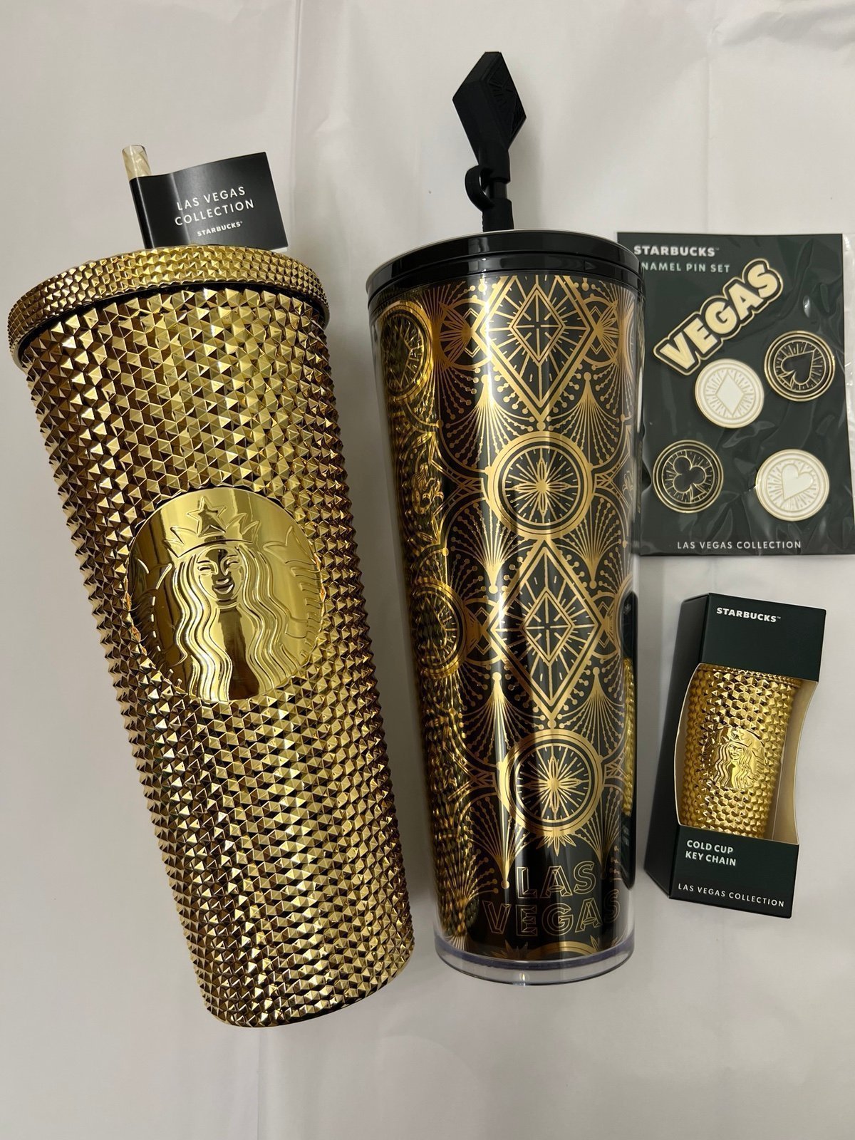 Starbucks Las Vegas Black and gold collection cup set