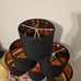 6 Black Mini Lampshades Chandelier Lamp Shades Shiny Inside 5 x 5.5 FREE SHIP