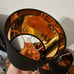 6 Black Mini Lampshades Chandelier Lamp Shades Shiny Inside 5 x 5.5 FREE SHIP