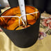 6 Black Mini Lampshades Chandelier Lamp Shades Shiny Inside 5 x 5.5 FREE SHIP