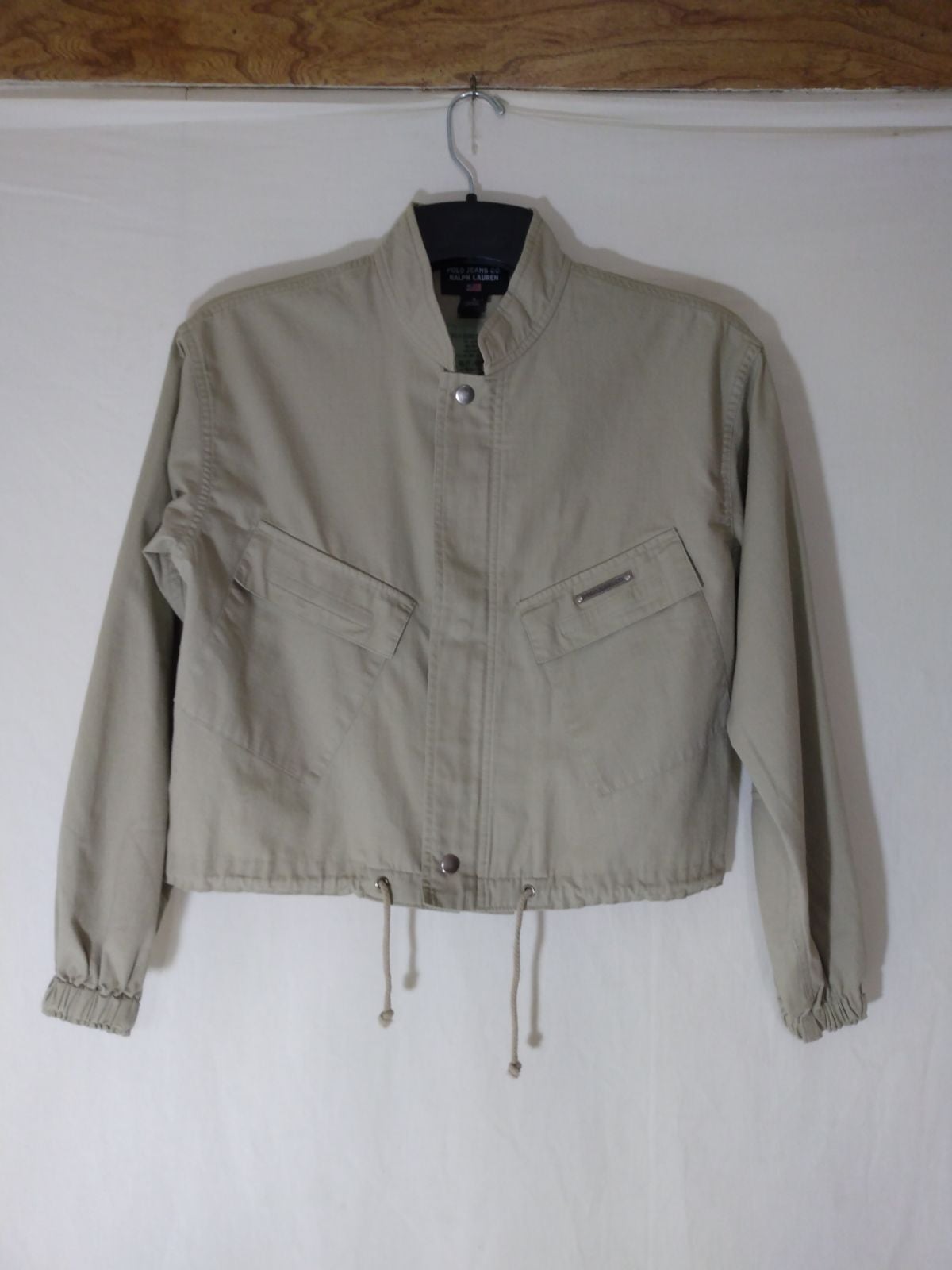 Rare Polo Ralph Lauren Womens Ripstop Khaki Military Jacket sz S