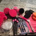 Viewsun 17pcs Car Cleaning Kit, Pink Car Interior Detailing Kit with High Power