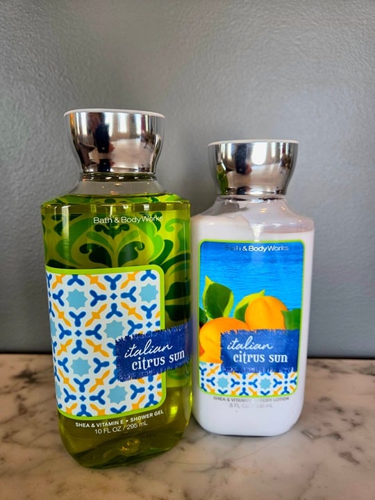 Bath and Body Works Italian Citrus Sun Body Lotion & Shower Gel Set