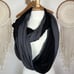 Marine layer black and gray supima cotton blend infinity scarf