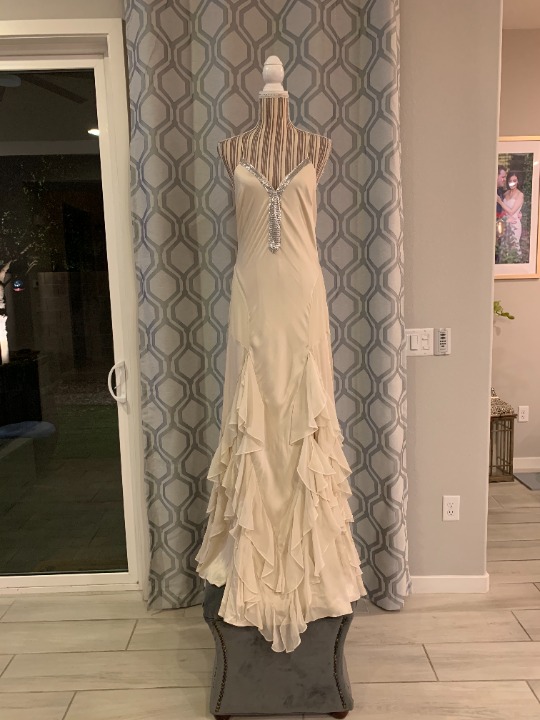 Haute Hippie Melchizedek Ruffled Gown 8