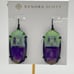 Kendra Scott Esme earrings Dichroic Gunmetal