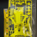 Mini 4Wd Fm-A Fluorescent Color Chassis Set Yellow New
