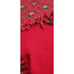Homemade Reversible Christmas Tie Blanket. Solid Red/decorated Side Warm. Fleece