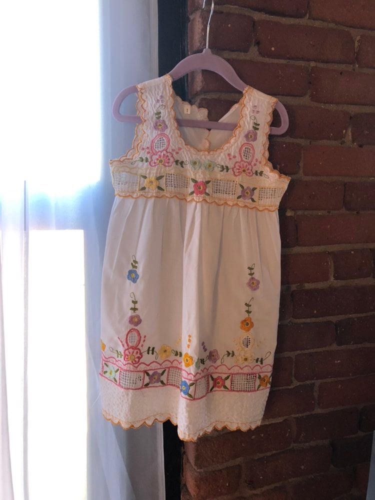 Girls authentic hand embroidered dress