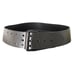 Burberry black leather gunmetal buckle wide waist belt