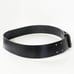 Burberry black leather gunmetal buckle wide waist belt