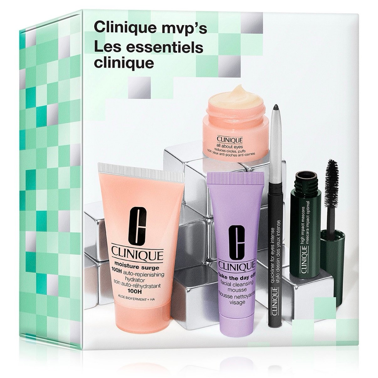 Clinique 5-pc. MVP's Skincare and Makeup Mini Set - NWT NIB