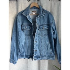 Vtg Wrangler Denim Farm Work Jacket Mens XL Rugged Wear 90’s Cowboy Chore