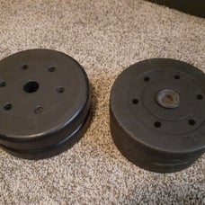 Set of 2×8lbs & 2×7.5lbs Rubber Plates