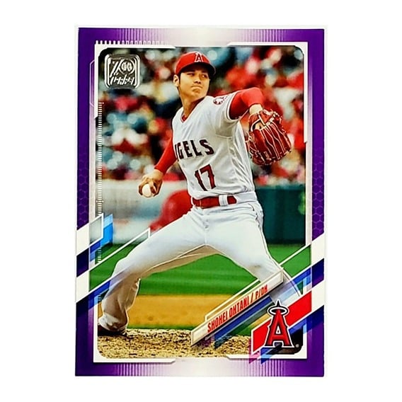 SHOHEI OHTANI PURPLE MEIJER PURPLE VARIATION 2021 TOPPS #150, ANGELS, MVP!