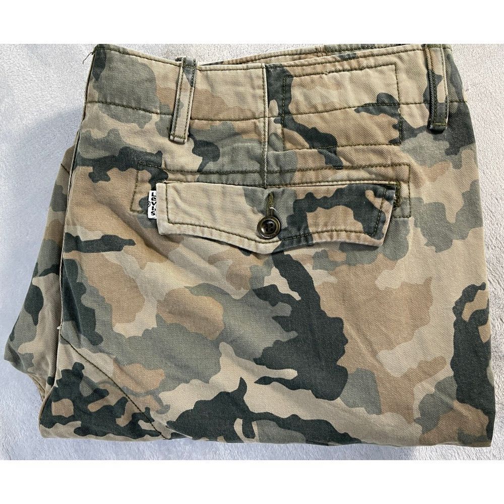 Levi's Ace Cargo Twill Pants Classic Camo Camouflage Sz 38X30