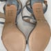 Heels size 8.5 Reiss The Medea Crystal Blue Satin Cross front Sandals