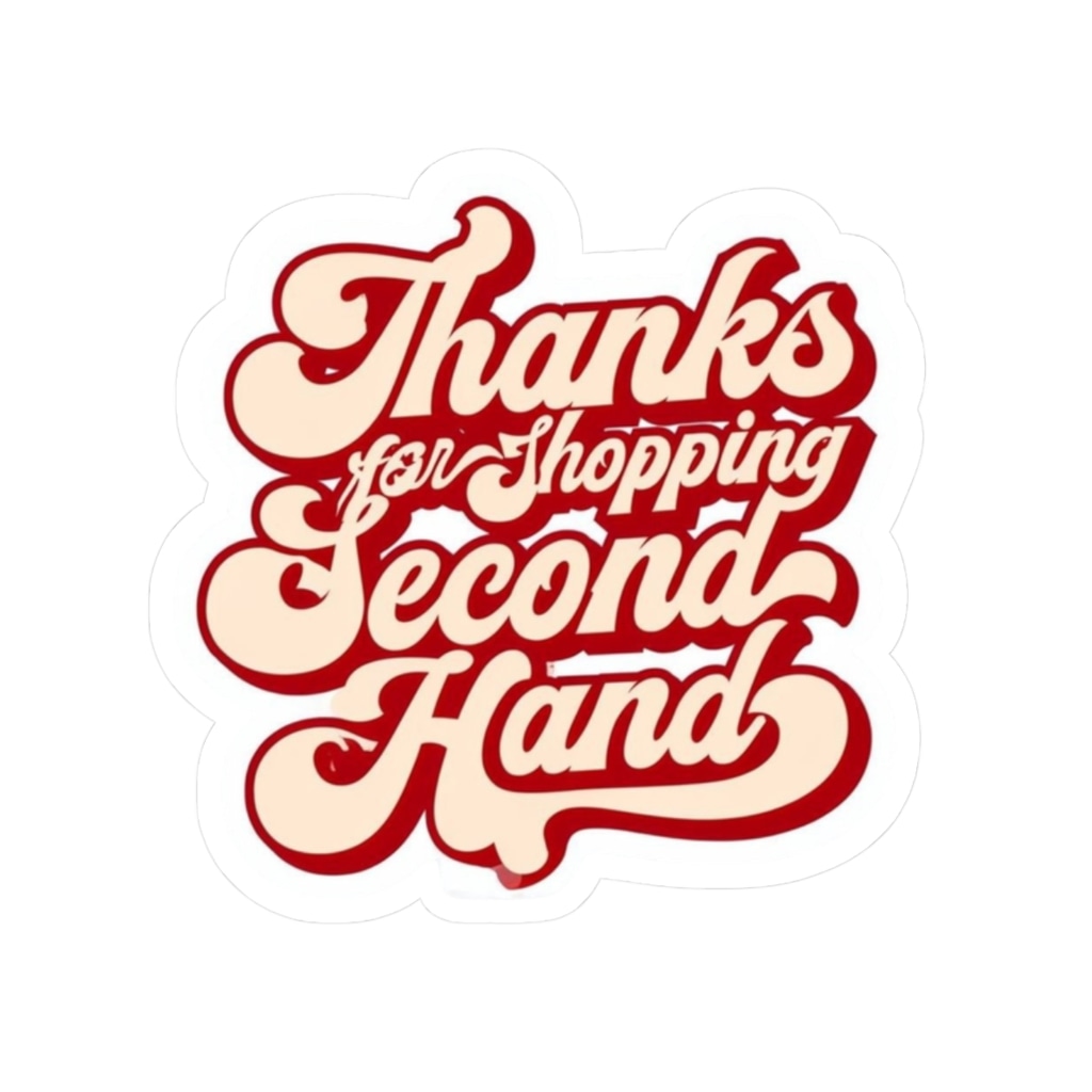 Handmade 2x2 “Thank You” Bubble Stickers 1000 Pack Secondhand Vibes