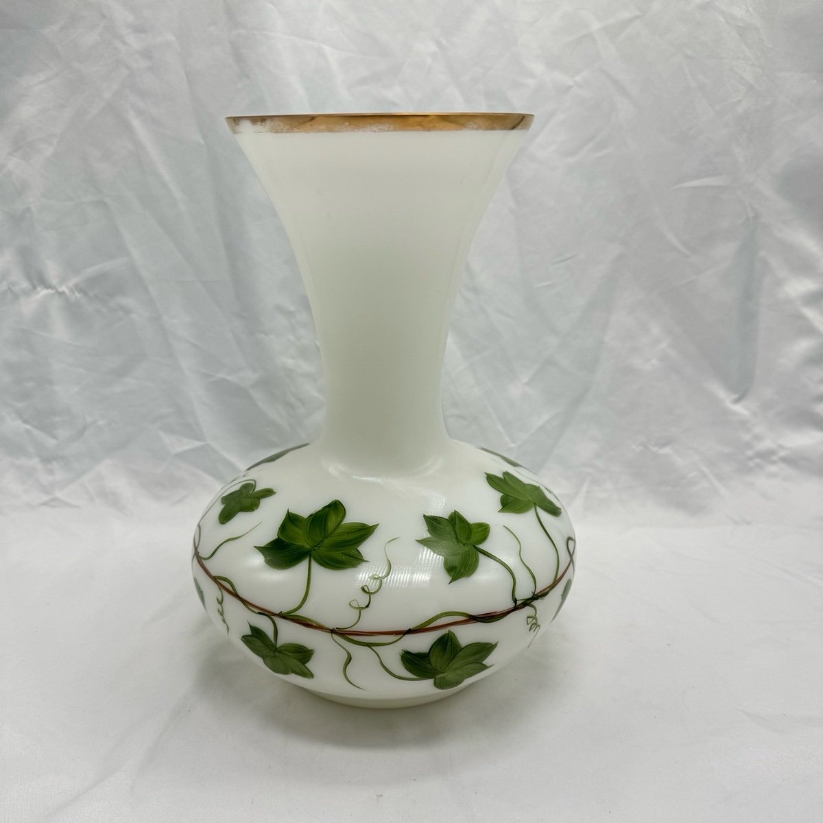 VTG Consolidated Glass hand painted vase
